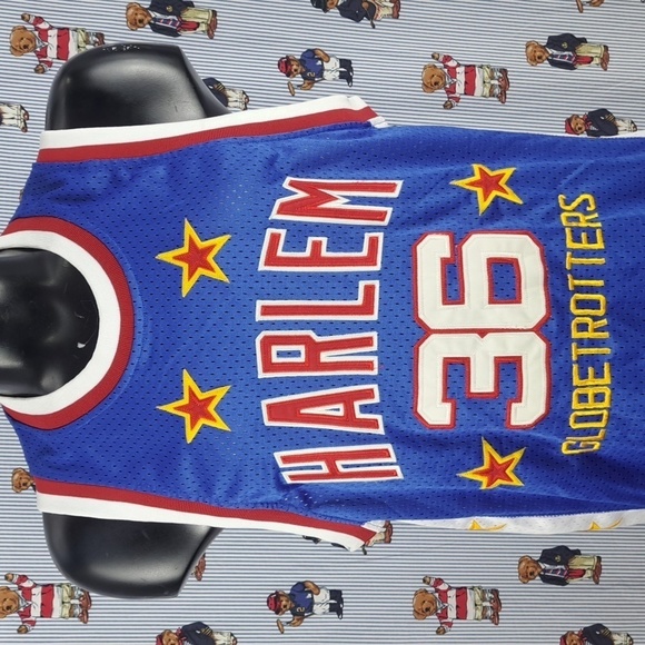 Vintage Y2K Fubu Platinum Harlem Globetrotters stitched Lemon basketball jersey - Picture 1 of 7
